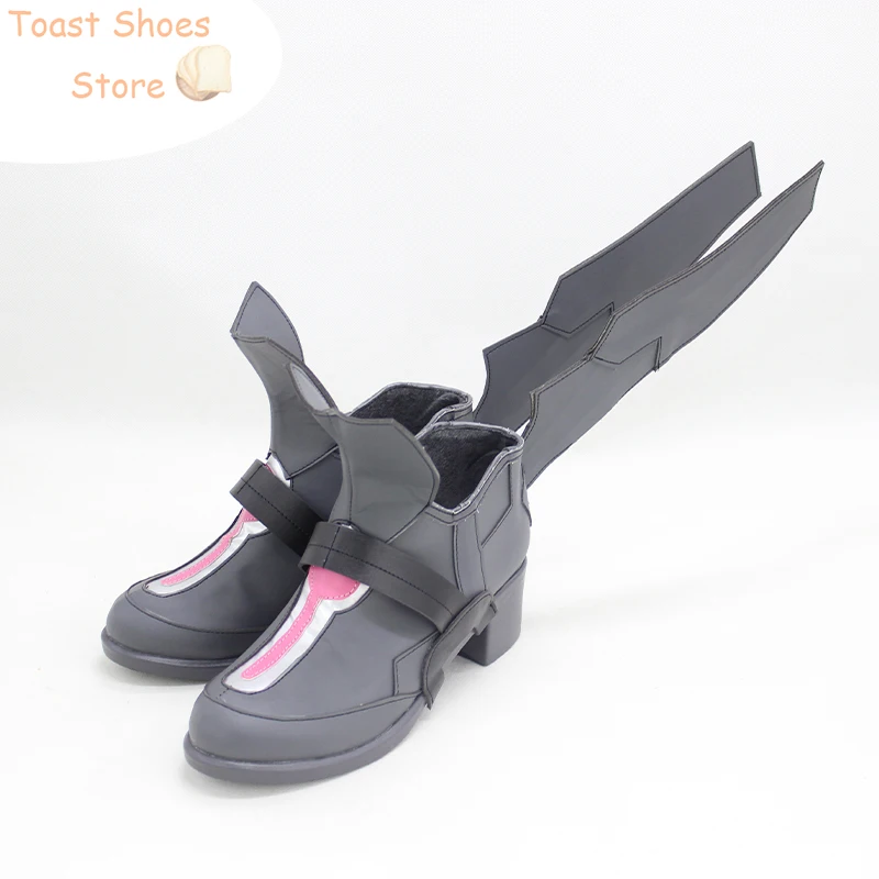 Gioco Umamusume: Pretty Derby Mihono Bourbon Cosplay scarpe Halloween Carnival Boots Cosplay Prop PU scarpe in pelle Costume Prop