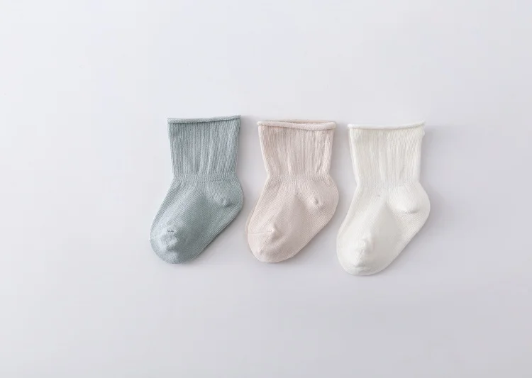 3 Paare/los Kinder Junge Mädchen Socken Casual Solide kinder Socken Für Baby Baumwolle Kleinkind Socken Für Babys Frühling Herbst 0-5Years Neue – Detail 8