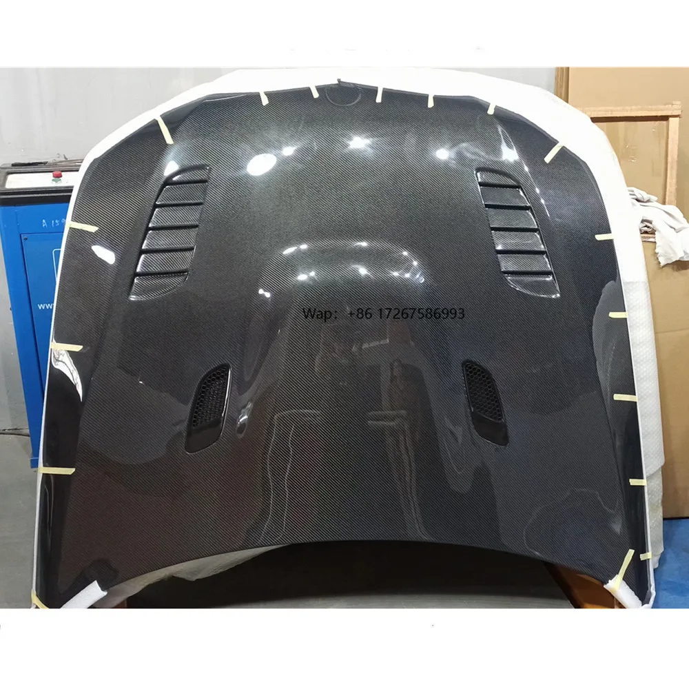 

Automotive Real Carbon Fiber Engine Hood Bonnet for 3 Series E92 Upgrade V Style Front Bumper Hood Cover