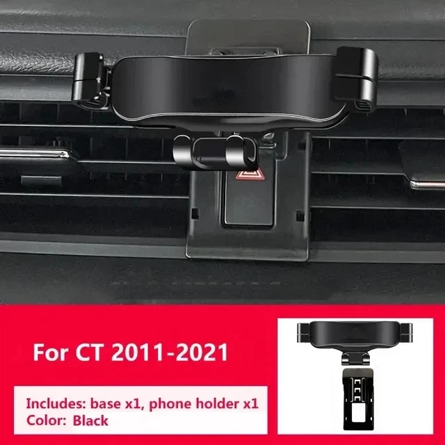 Gravity Car Phone Holder For Lexus CT ct200h 2011 2018 2020 2021 With Special Base Bracket Not Clip Vent GPS Mounts Accessories