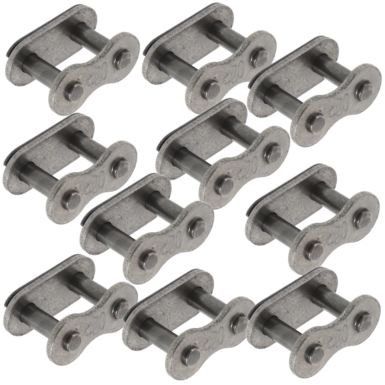 

10 Pcs Chain Buckle Connecting Link Bike Coupler Silver Extension Joint Fastener Durable Motorcycle Chain Repair Tool Easy