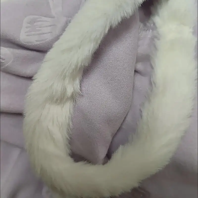 الملابس النسائية منامة الخريف والشتاء رشاقته الفانيلا طوق القوس المرجان الصوف الترفيه Homewear مجموعة طويلة الأكمام السراويل