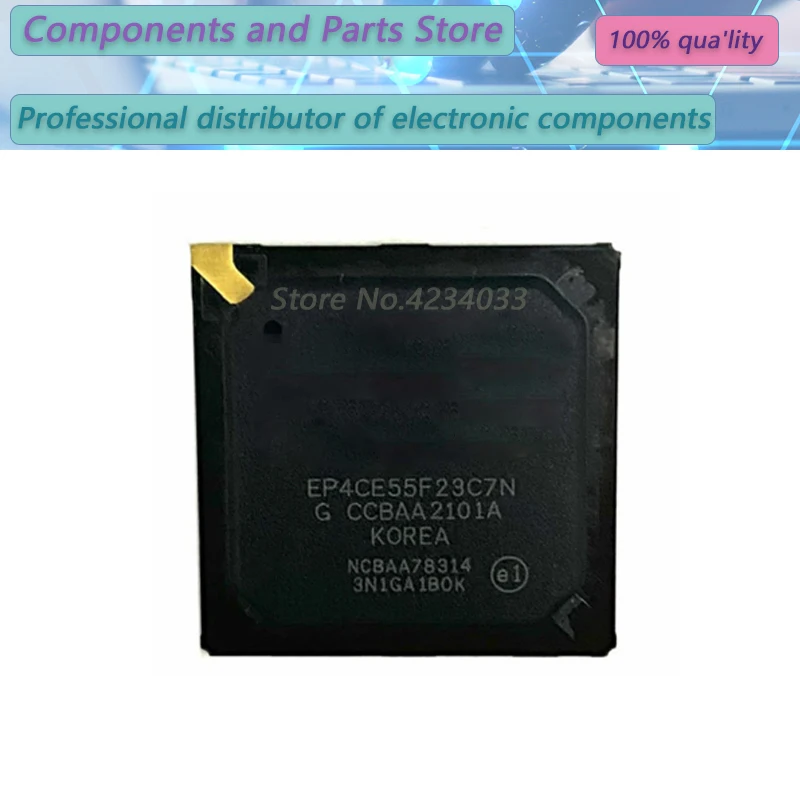 1PCS  EP4CE55F23C7N EP4CE55F23C7 EP4CE55F2  BGA484 New Original Stock