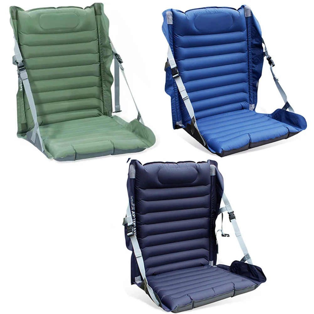 Inflatable Camping Folding Chair Multi-angle Adjustable Portable Air Cushion High-strength Support for Outdoor Picnic Beach