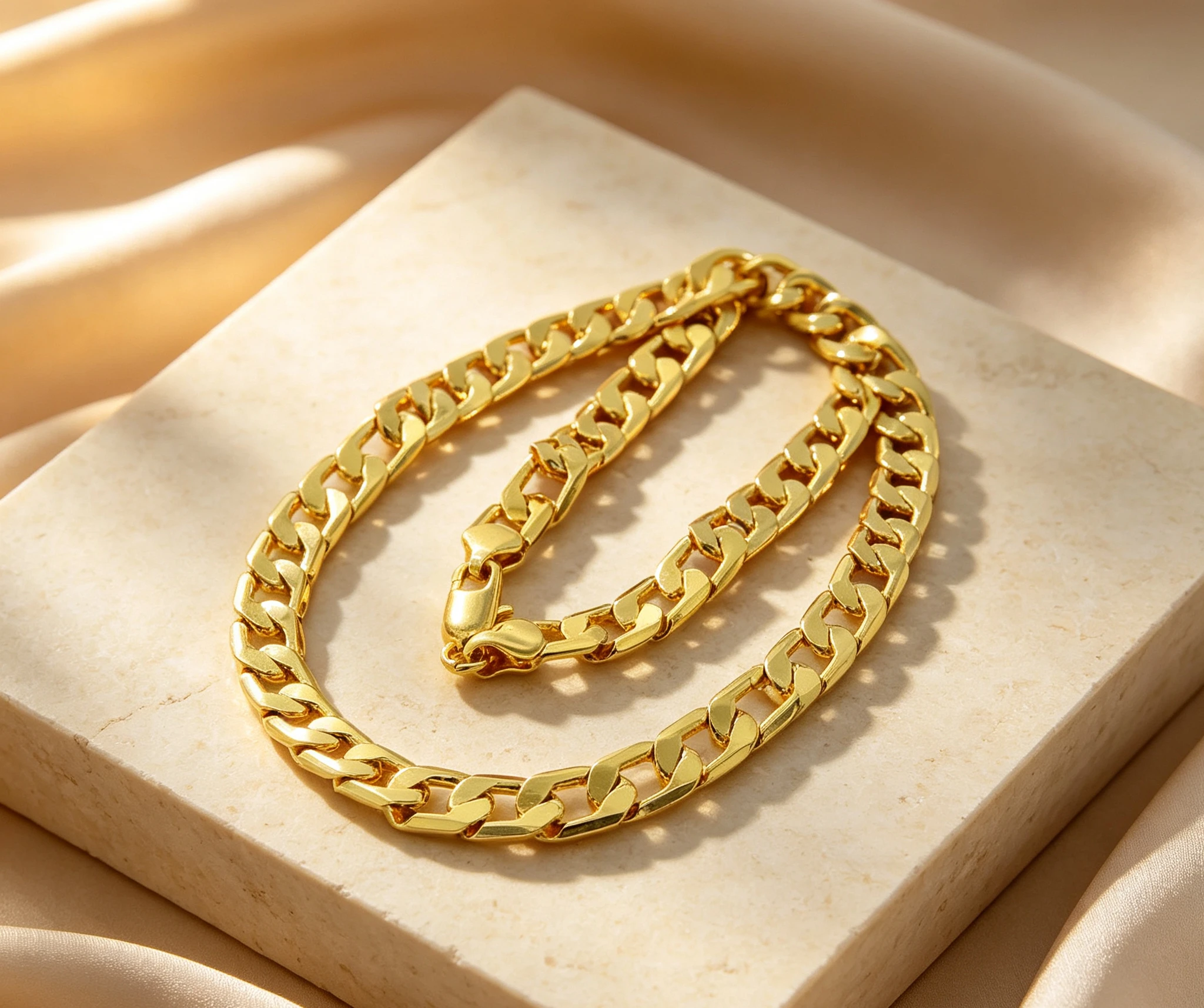 9999 Pure Gold real gold Men's Sideways Cuban Necklace Wide 4mm 6mm 8mm 10mm  birthday gift