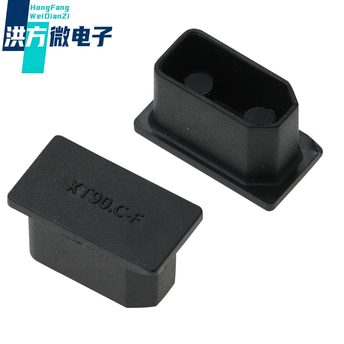 5PCS;Model aircraft plug;XT90 PVC Dustproof and waterproof protective cover Black；XT90.C-F(Female Head);XT90.C-M(Male Head)
