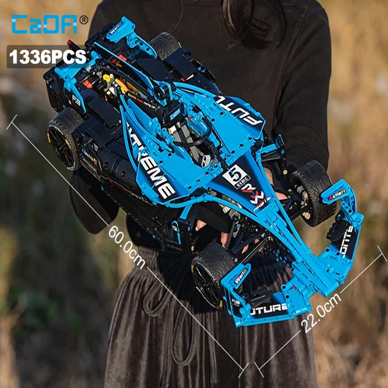 Cada 1667Pcs technical F1 Super Drift Racing Car Building Blocks City supercar Extreme Sports Vehicle Bricks Toys For Kids Gifts