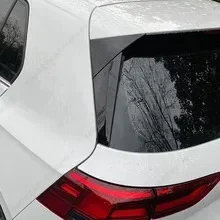 For Volkswagen VW Golf 8 MK8 GTI GTD TSI TDI 2020-2023 Rear Window Spoiler Side Wing Cover Splitters ABS Glossy Black Body Kit view 5