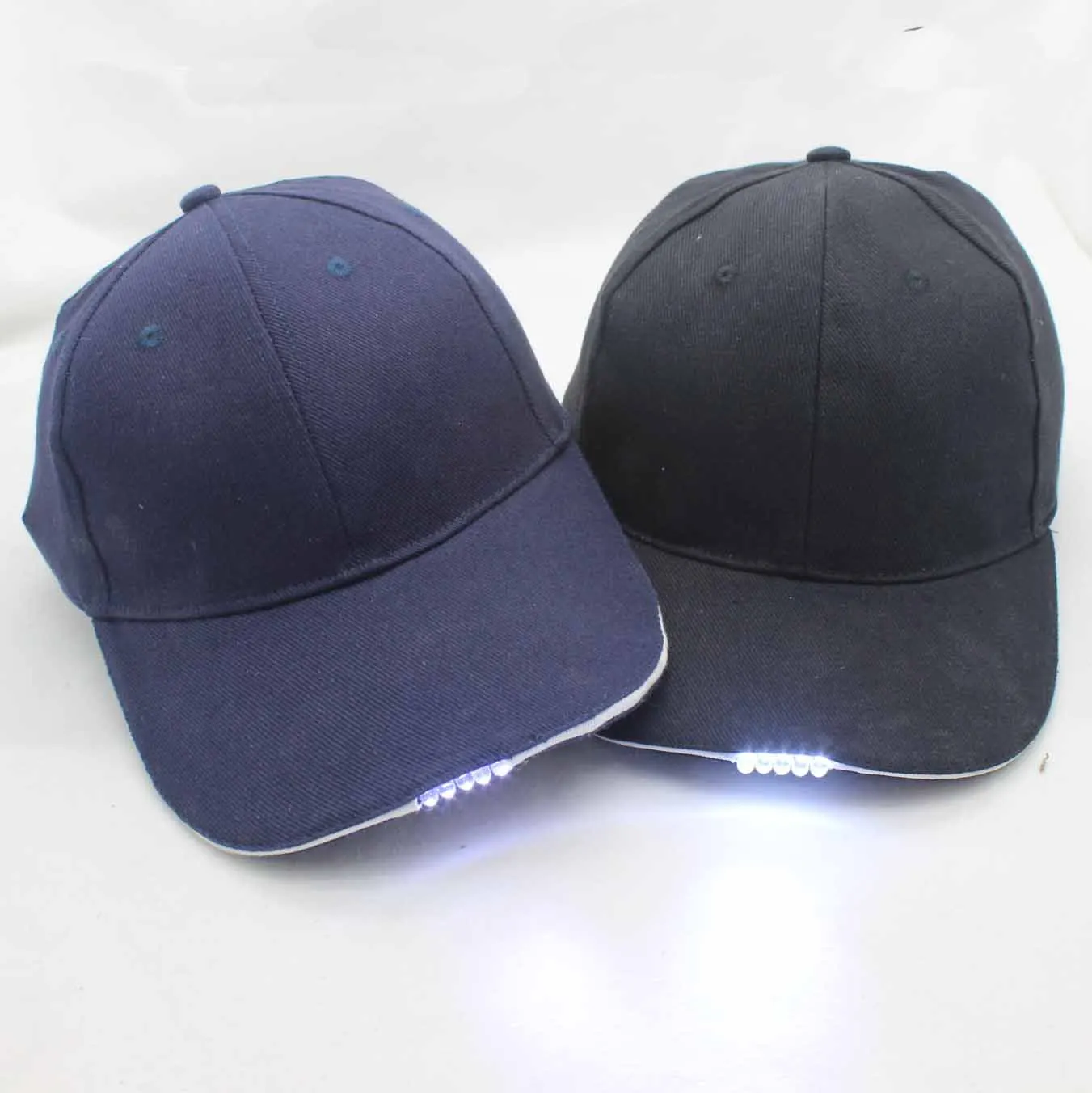 Adult Unisex Men Women Rechargeable Cotton Sun Protect LED Light Baseball Fishing Cap For Night Camping Fisherman