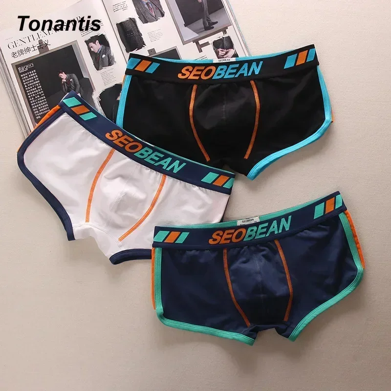 3PCS/SET Men\'s Panties Men Underwear Boxershorts Men Boxer Men Ropa Interior Hombre Calzoncillos Breathable Hombre Bamboo M-XXL