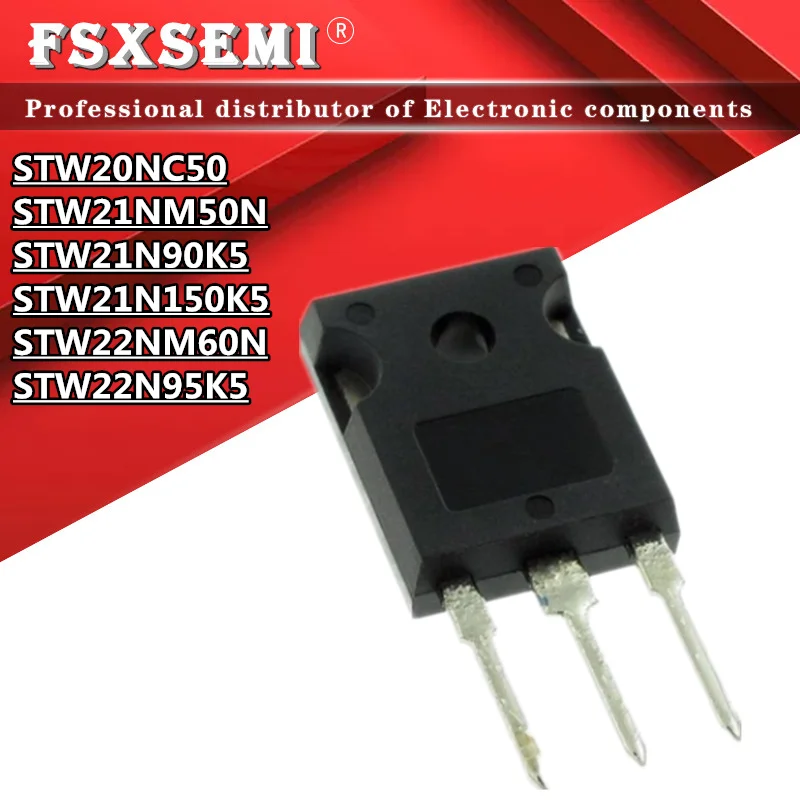 5pcs STW20NC50 STW21NM50N STW21N90K5 STW21N150K5 STW22NM60N STW22N95K5 W20NC50 W21NM50N 21N90K5 21N150K5 22NM60N 22N95K5 TO3P