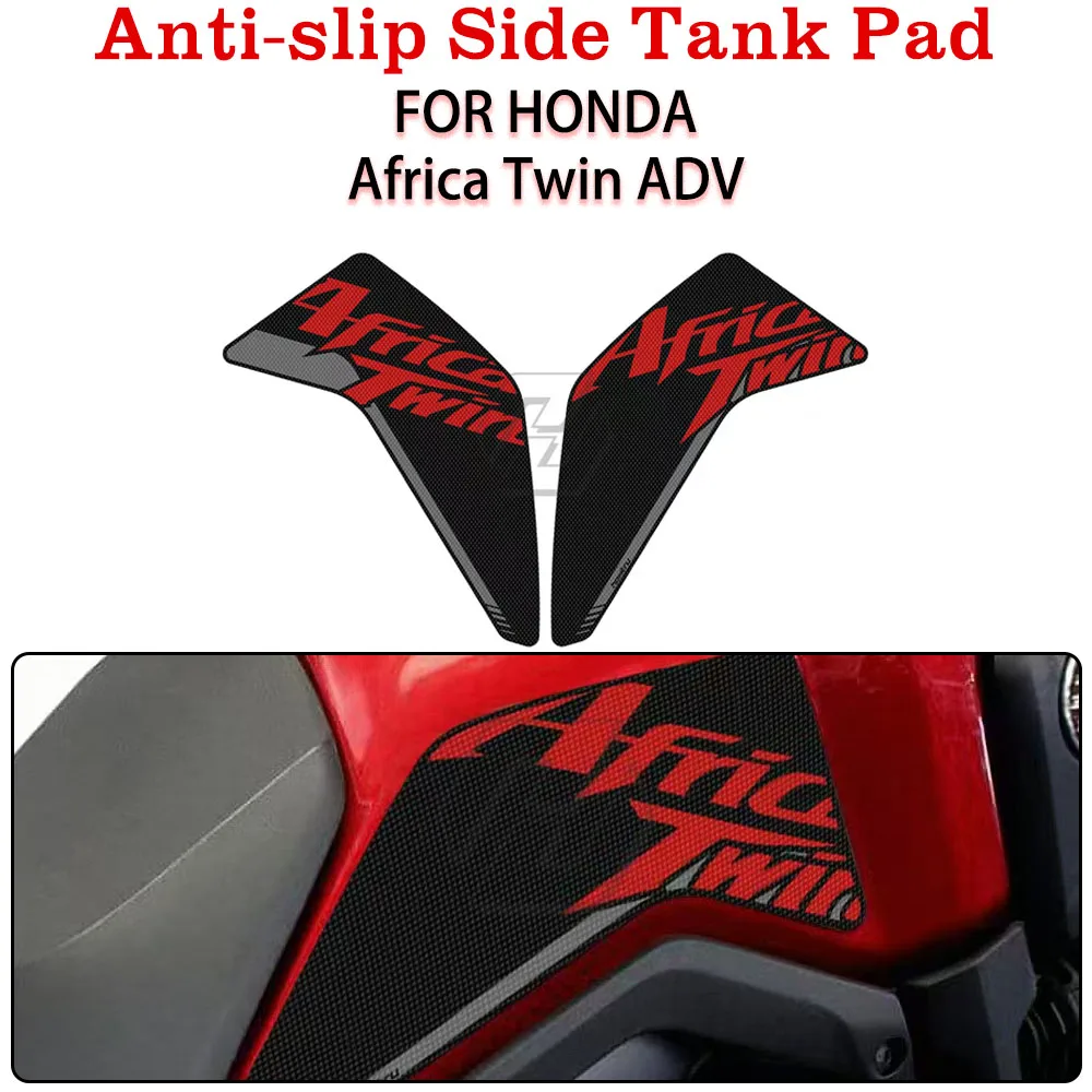 

For Honda Africa Twin ADV 2016 2017 2018 2019 2020-2022 Motorcycle Anti-slip Side Tank Pad Protection Knee Grip Mat Stickers