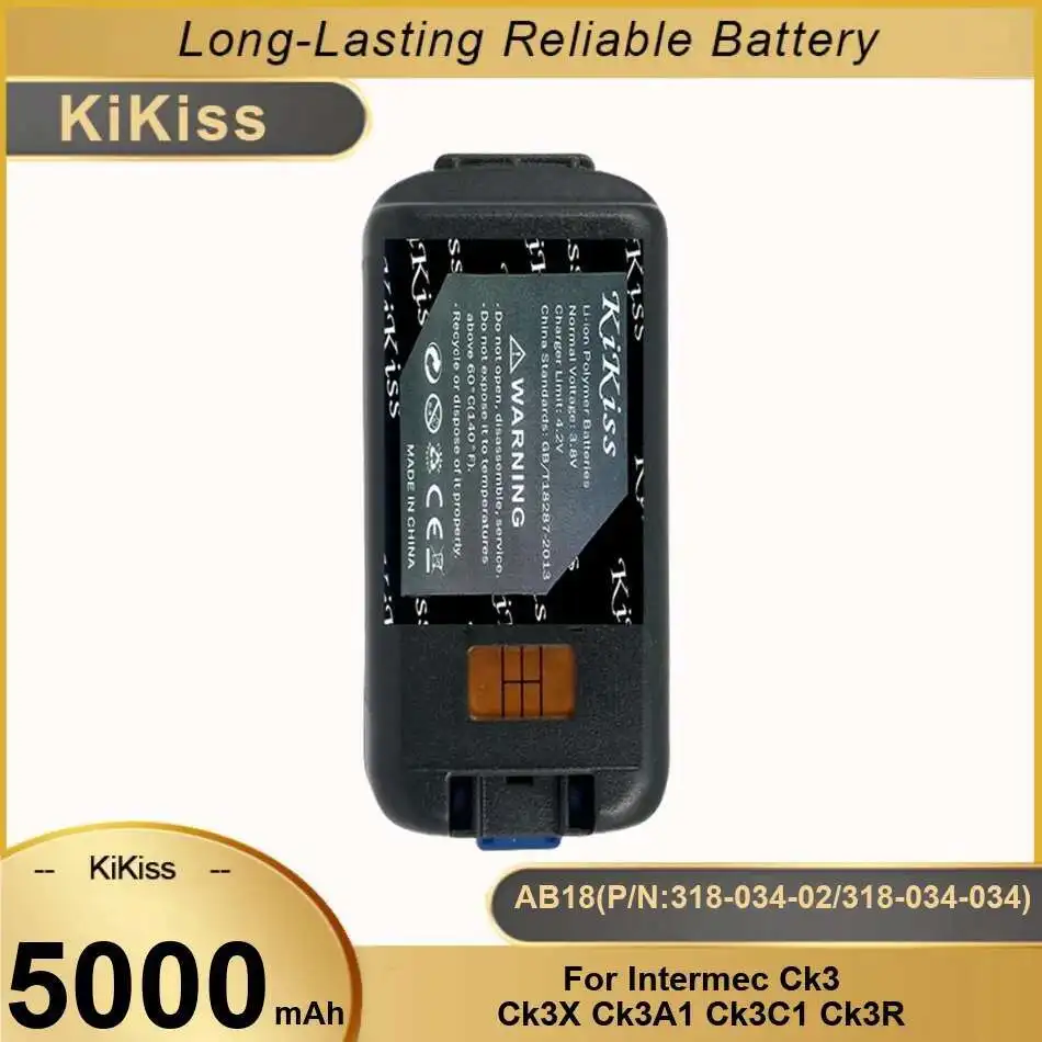 

Mobile Data Terminal Battery AB18 P N:318-034-02 318-034-034 5000Mah For Intermec CK3 CK3X CK3A1 CK3C1 CK3R