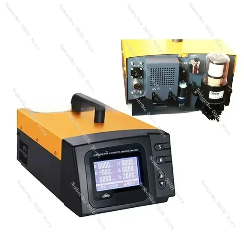 

Portable Vehicle Exhaust Gas Analyzer Five Gases HC/CO/CO2/O2/NO Concentration Universal Emission Detector