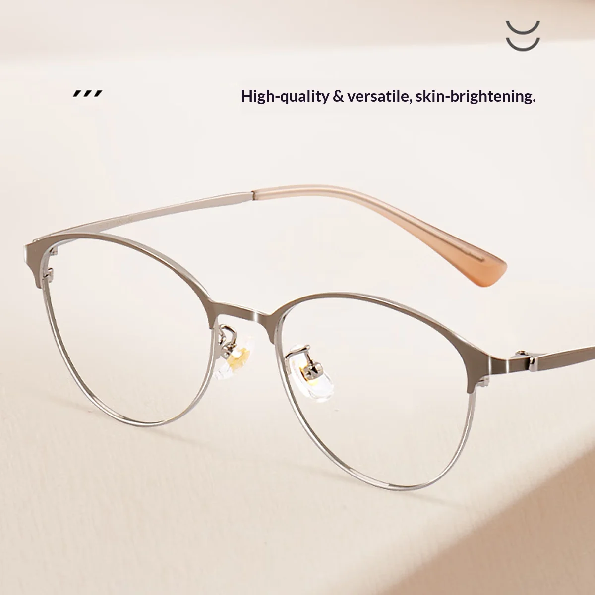 

FYTOO anti blue light myopia glasses frame metal circular glasses ultra light prescription glasses 2677