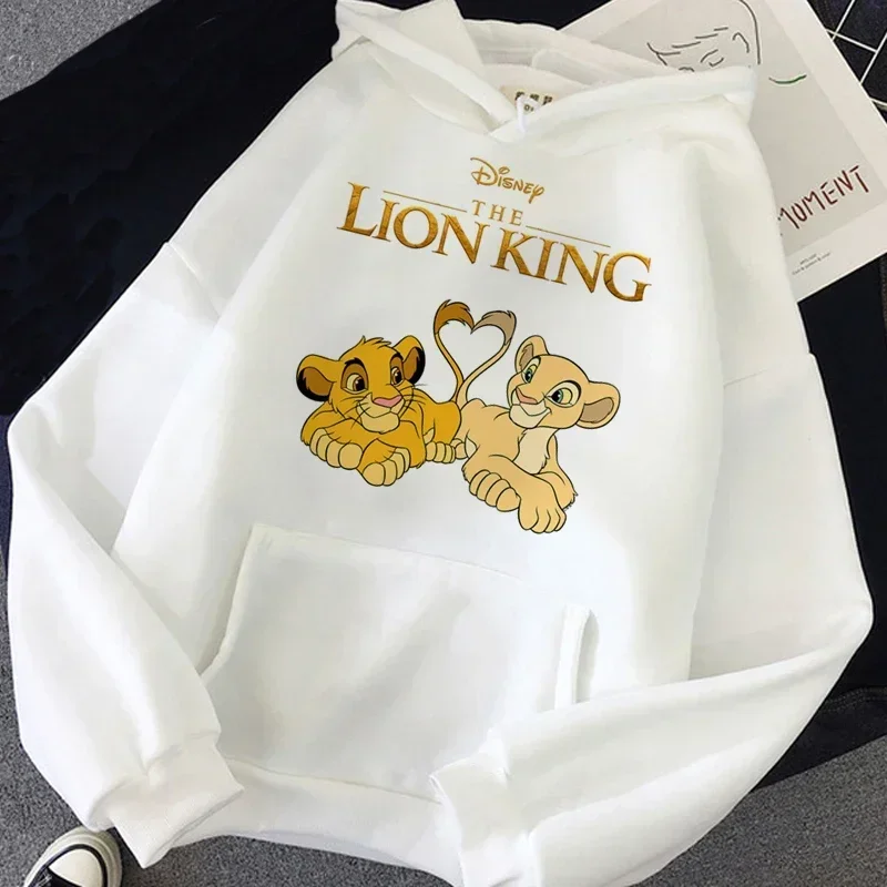 Disney Hakuna Matata Funny Simba Anime Hoodie Women The Lion King Kawaii Sweatshirt Graphics Harajuku Women Hoodie