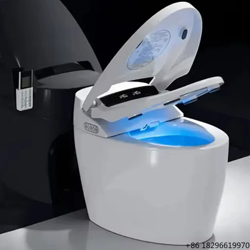 

Auto Sensor Flush Open Electric Japanese Style One Piece Intelligent WC Commode Smart Toilet