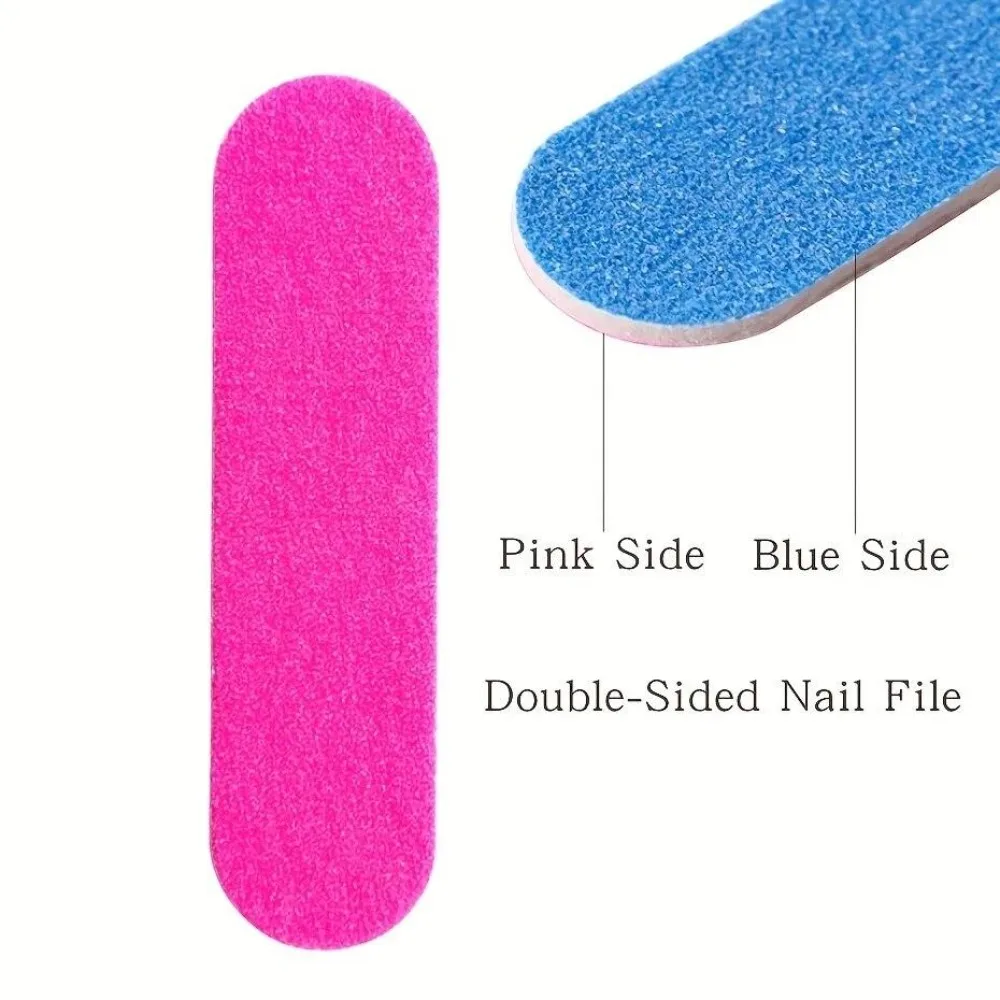 100 قطعة مزدوجة الجانب ملفات الأظافر خشب صغير الرملي عازلة كتلة مجموعة ل هلام البولندية مانيكير باديكير صالون مسمار أدوات الرسم #5