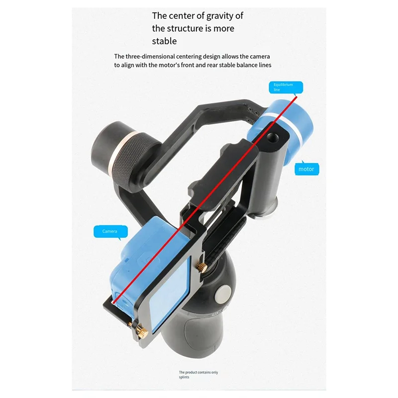 AT12 Camera Gimbal Conversion Splint Stabilizer For Gopro 13 Gimbal Conversion Splint Action Camera Accessories