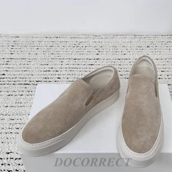 Fashionable All Leather Women's Loafers Cowhide Flat Bottomed Casual Walking Women's Shoes