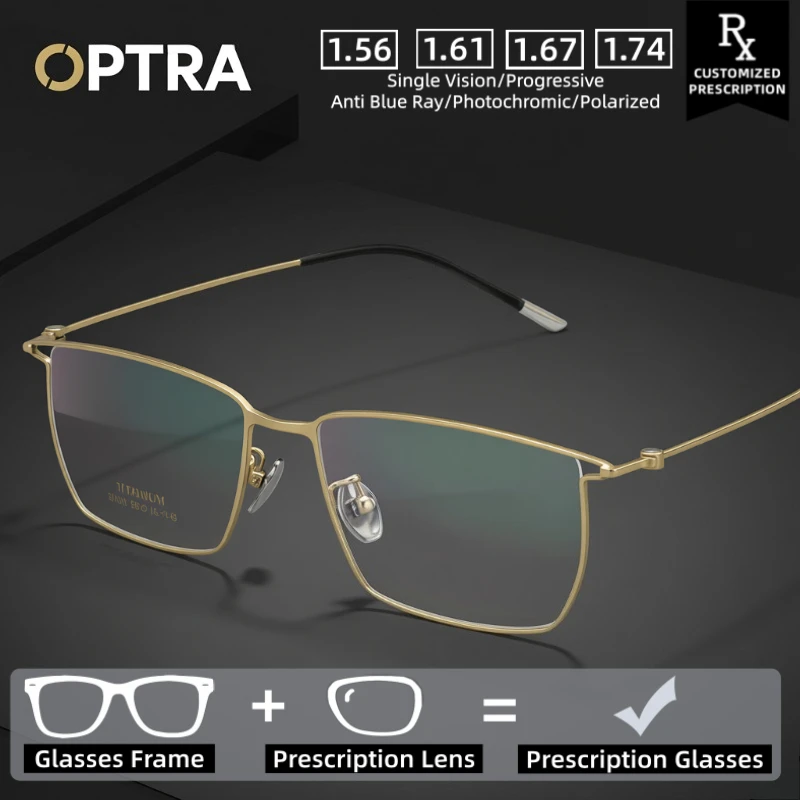 

OPTRA Accurate Prescription Matching Ultralight Glasses Photochromic Myopia Eyeglasses Customized Prescription Optical Eyewear