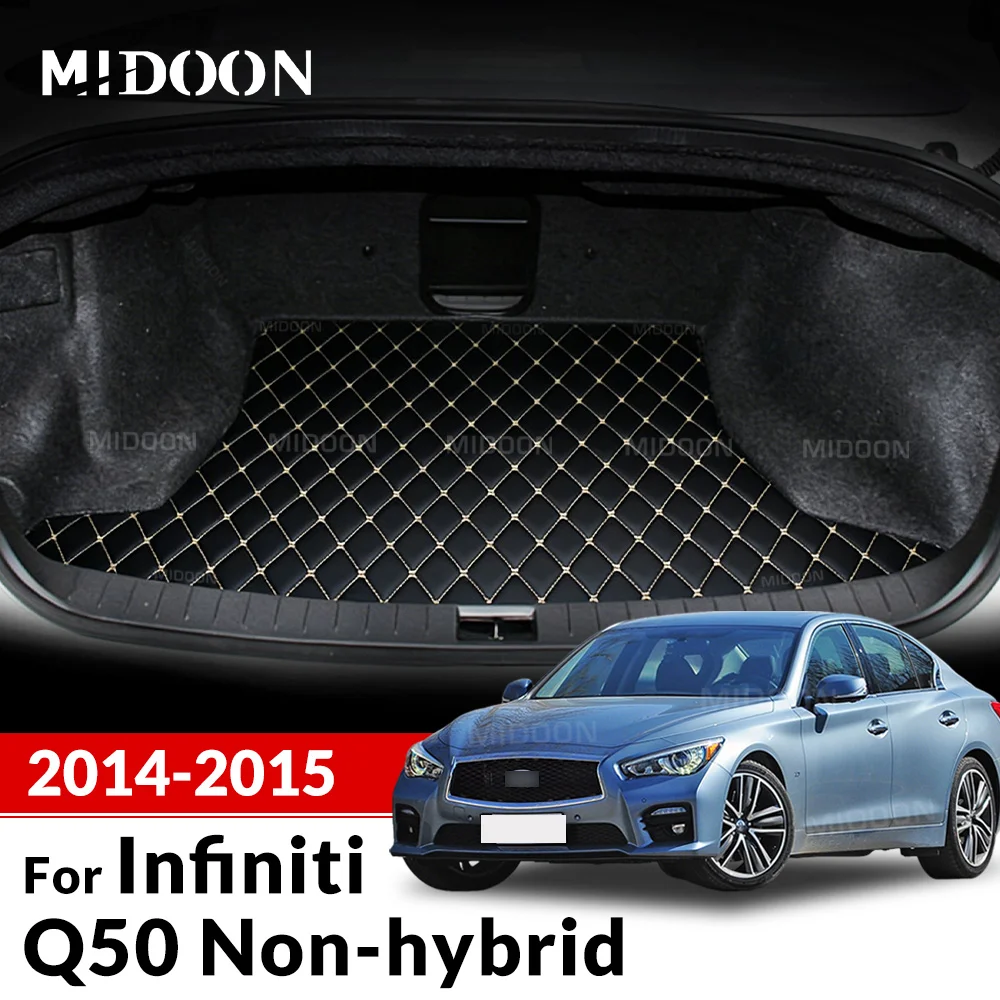 

Коврик в багажник автомобиля для Infiniti Q50 Non-hybrid 2014 2015, коврик для багажника, аксессуары для интерьера, чехол