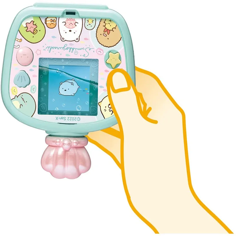 2022 original tamagotchi takara tomy eletrônico animal de estimação sumikkogurashi água padrão cor tela jogo console brinquedo para crianças presente