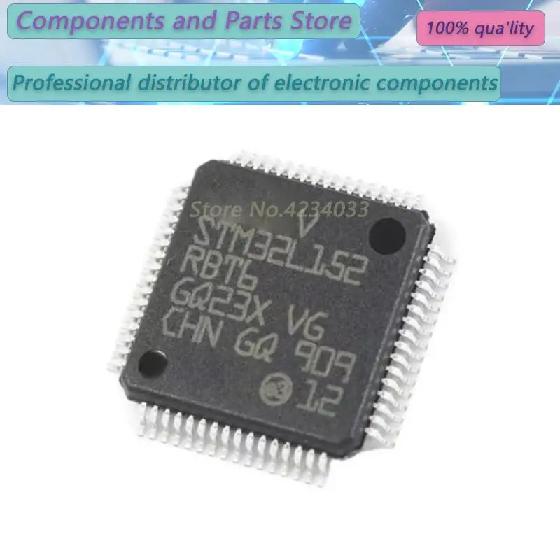 1PCS STM32L152RBT6 STM32L152R STM32L1  STM32F100R8T6B  STM32F100R8T  STM32F100T STM32L152RCT6A  QFP-64 RCT6A NEW100%