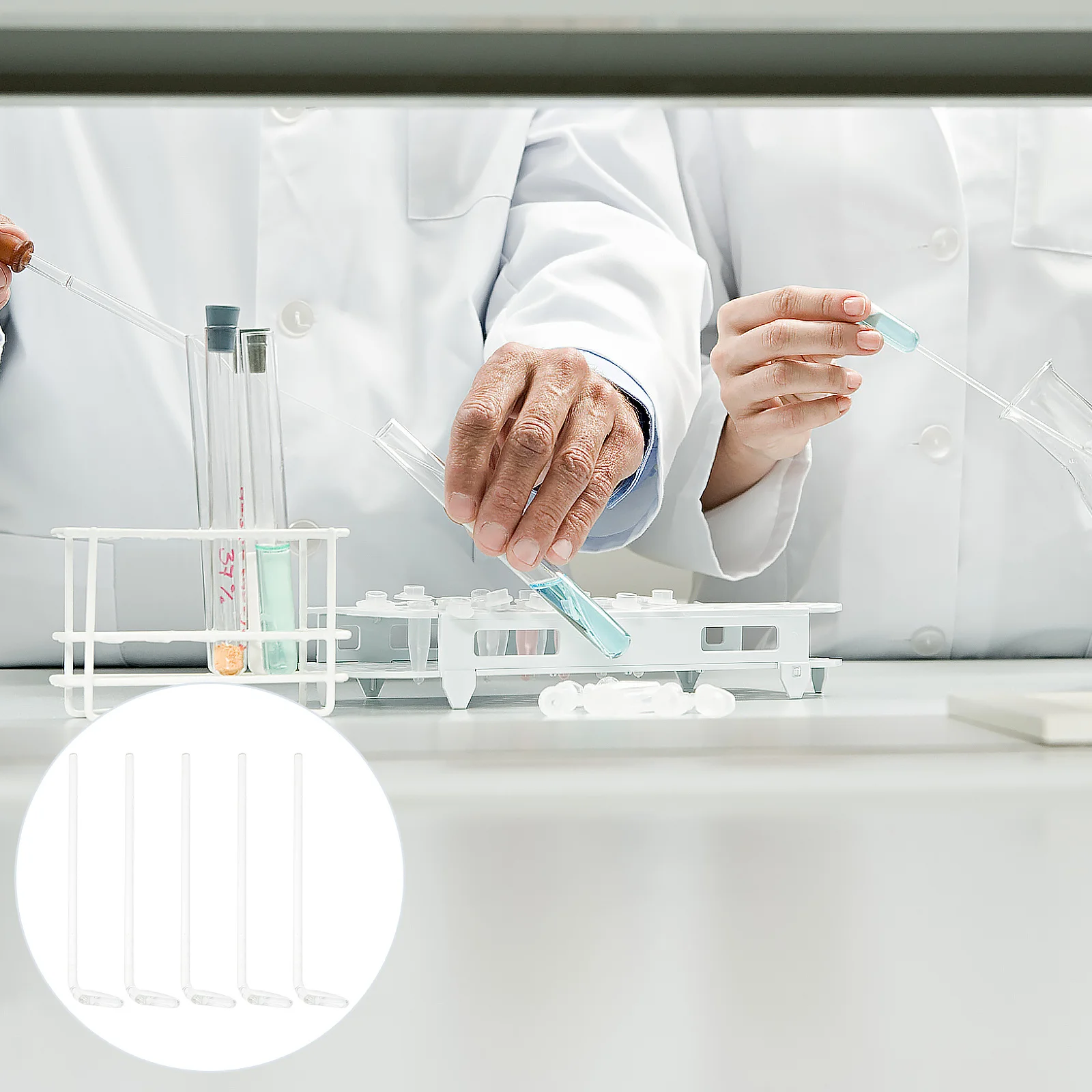 

5Pcs Laboratory Cell Glass Sterile Glass Cell Coating Tool Laboratory Supplies Wide Spreading