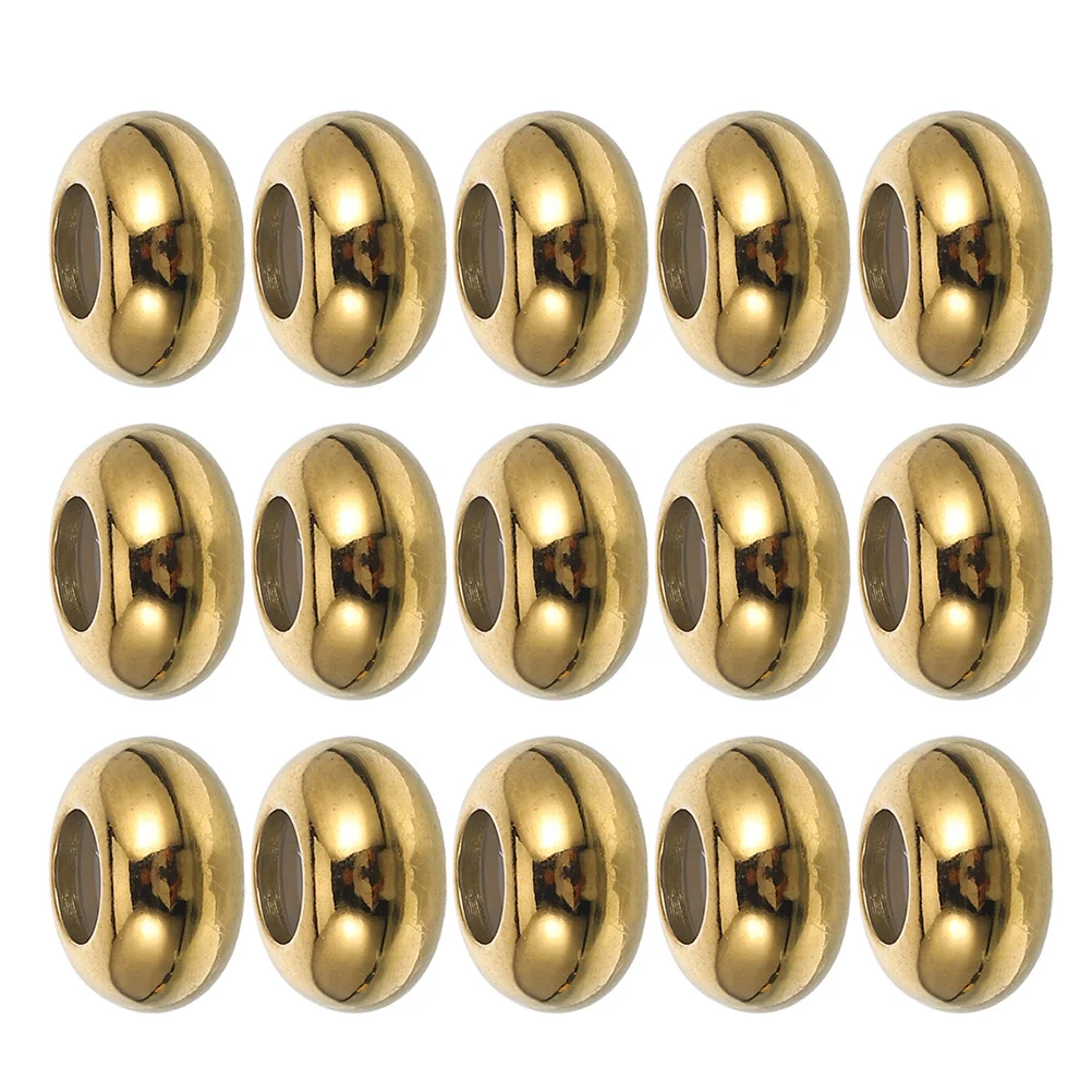 

20 шт., 8 мм, позиционирующие бусины-разделители из нержавеющей стали с встроенной резиной для DIY ювелирных изделий, поделок, изготовления браслетов и ожерелья