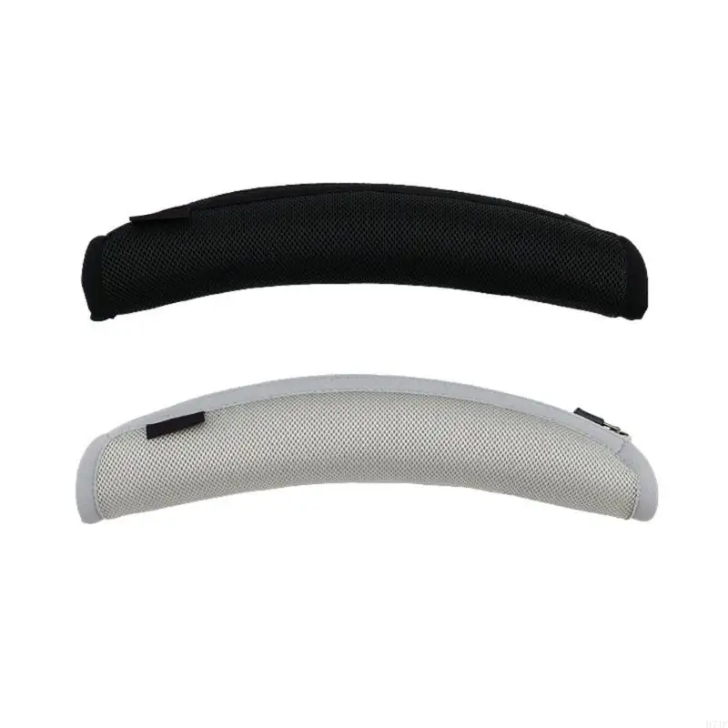 H7JF Soft Mesh Fabric Headphone Headband Cushion Case Protective Cover Reduces Tear Quick Installation for Focal Bathys