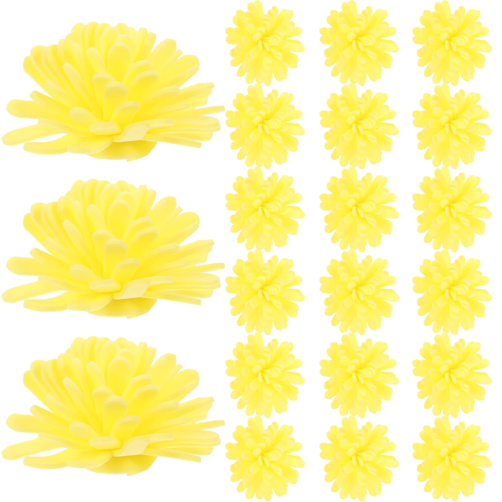 

100 Pcs Aroma Diffuser Simulated Chrysanthemum Flowers Essential Oil Scent Desk Freshener Home Decor Mini Plant Diffuser PE