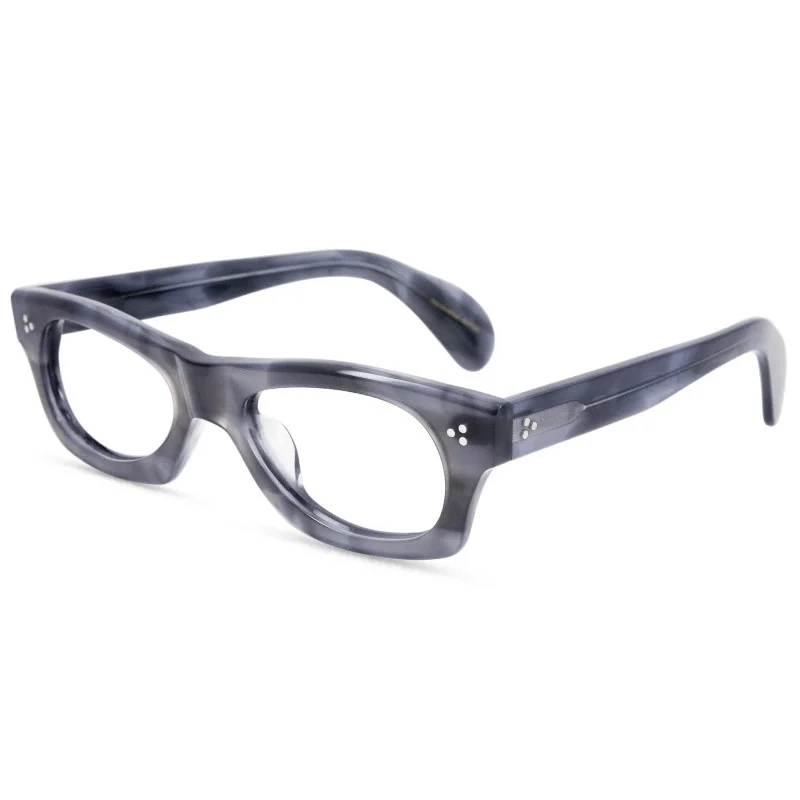 Belight 광학 빈티지 미니 둥근 모양 두꺼운 수제 아세테이트 레트로 빈티지 안경 처방 렌즈 9638