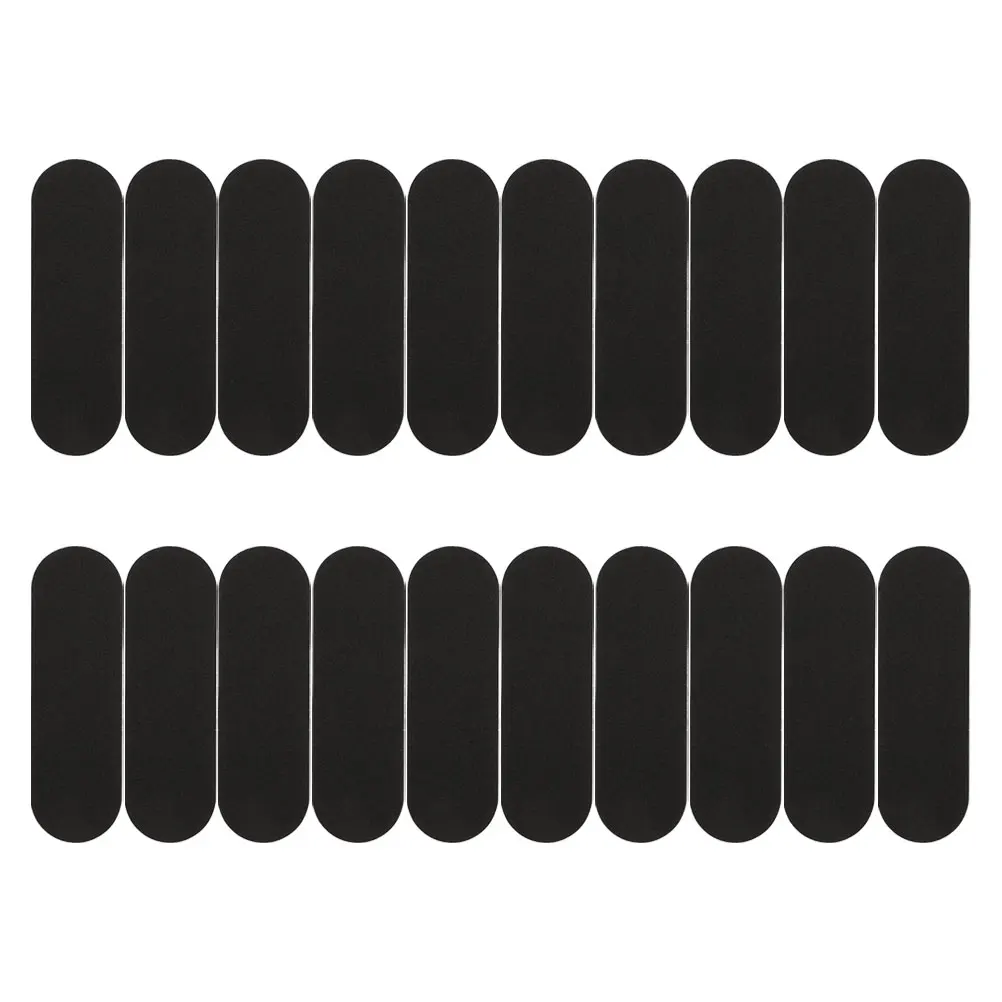 20 adesivi antiscivolo in schiuma per dita Nastro antiscivolo nero per bambini Mini accessori Design unico Robusto Facile da installare Decorativo