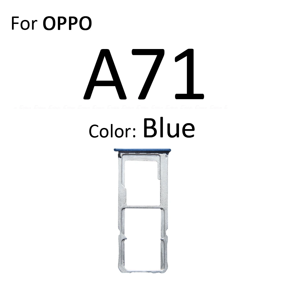 Sim Card Tray Reader Container Connector Socket Holder Slot Adapter For OPPO A71 A72 A73s A73 2017 4G Replacement Parts