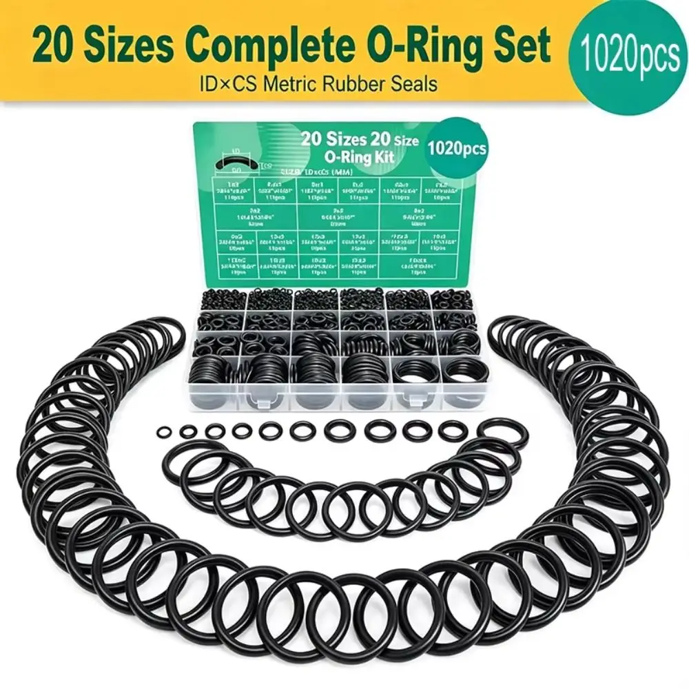 Durable Air Conditioning O Ring Kit Maintenance Nitrile Rubber Seal Rubber O-Rings Wear-resistant High-pressure