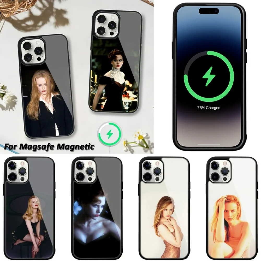 Nicole K-Kidman Phone Case For iPhone 16,15,14,13,12,11,Plus,Pro,Max,Mini Magsafe Magnetic Wireless Charging