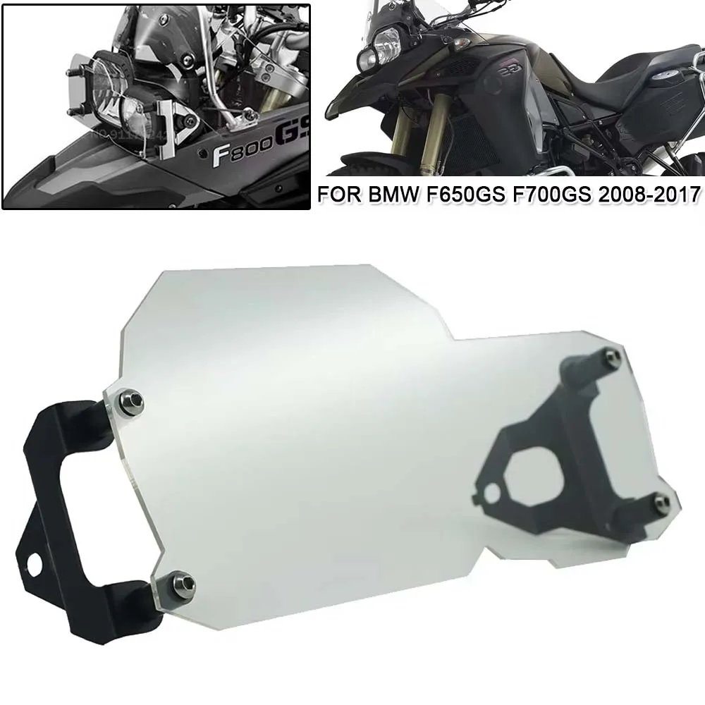 

For BMW F800GS F700GS 2008-2018 F650GS Front Headlight Protective Acrylic Plate Light Protector Motorcycle Headlamp Guard Cover