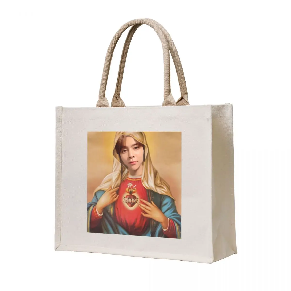 

Holy Johnnoly Tote Bag supermarket folding bag custom canvas bag handbag Woman shopper