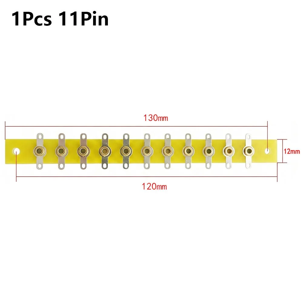 1Pcs 2Pin-8Pin FR4 Turret Terminal Board Brass Eyelets 1.6mm Tag Strip Turret Board Electronic Soldering Vintage Audio Amp