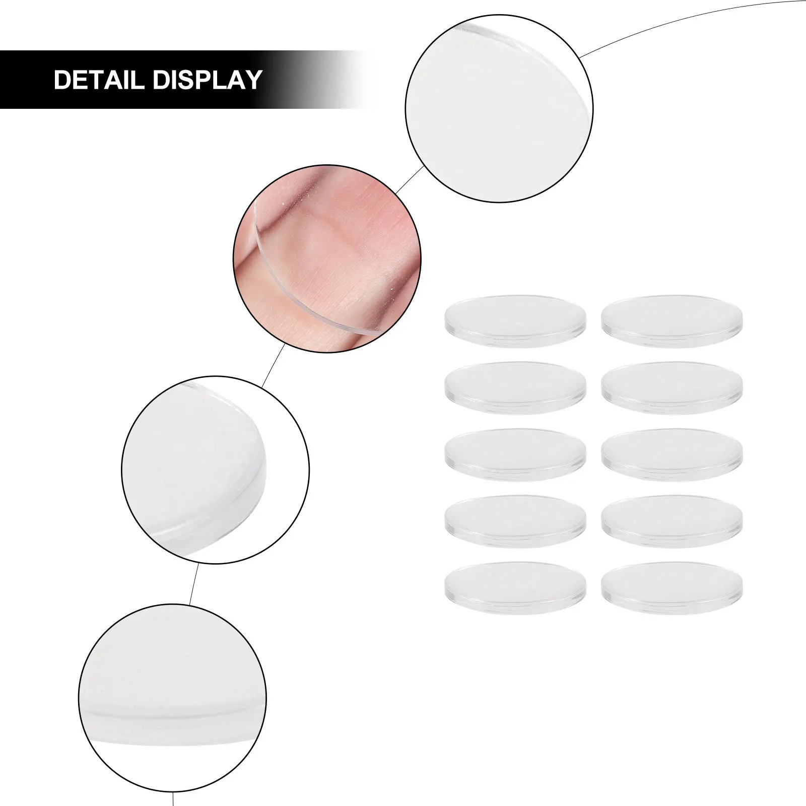 

10Pcs Eyelash Pallet Pads High-Quality Silicone Waterproof Easy Carry Individual Pack Ideal for Travel Salon Or Home Use