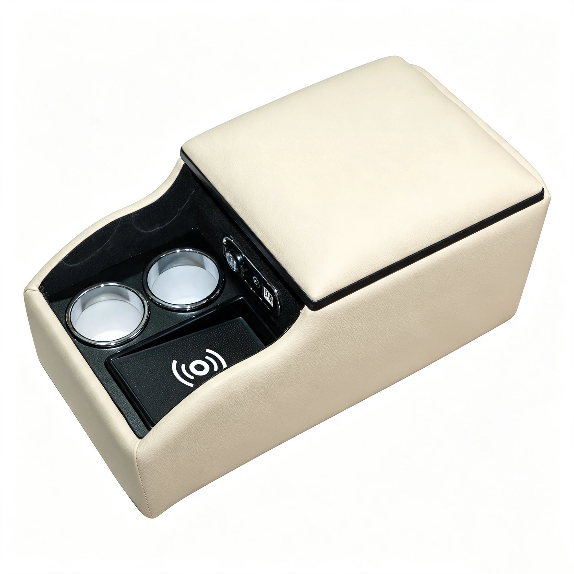 For Universal Car Rear Seat Center Console Box Armrest Cup Holders Back Seat Armrest Box