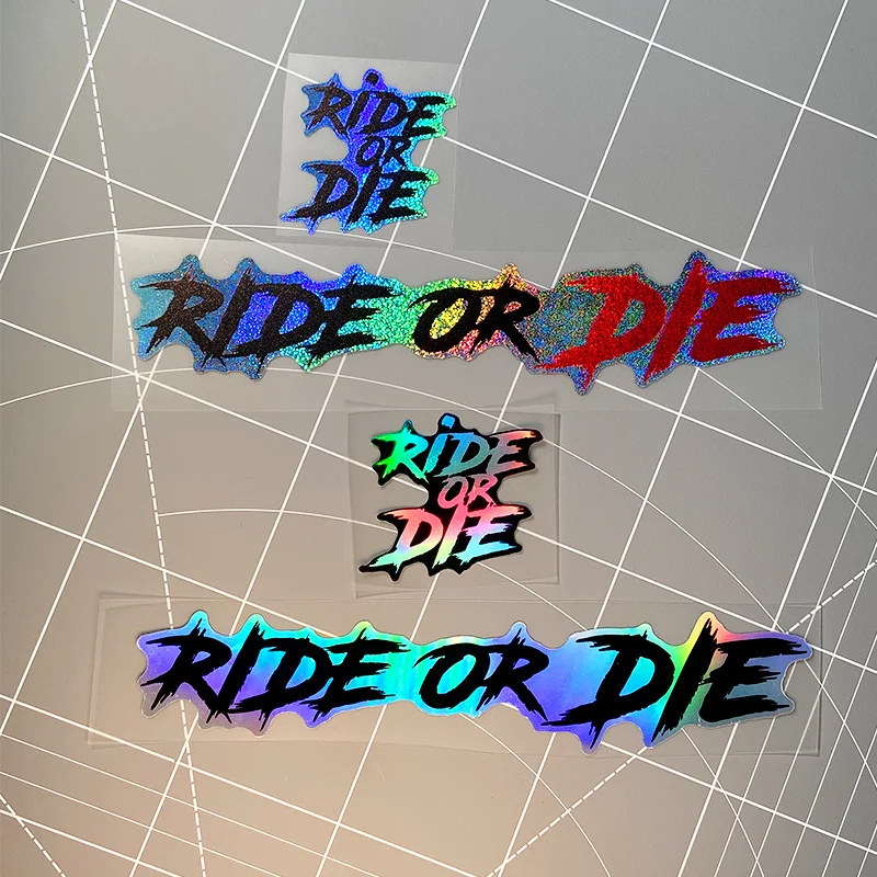 Adesivos decorativos para carros (1 conjunto) Dependem da vida e da morte, à prova d'água, adequados para capacetes de motocicleta