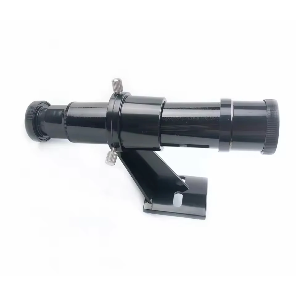 5x24 astronomical Telescope Finderscope optical finder Riflescopes with Sight Bracket crosshair Black