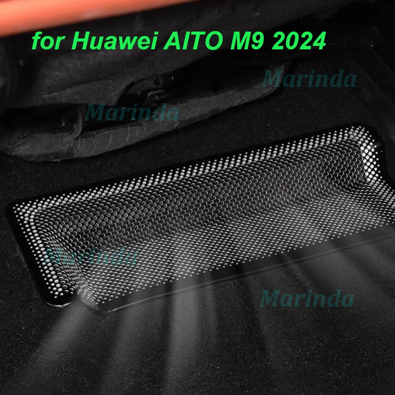 

Car Rear Row Under Seat Air Outlet Protective Cover for Huawei AITO M9 2024 Anti-block Ventilate Cover Interior Accessories