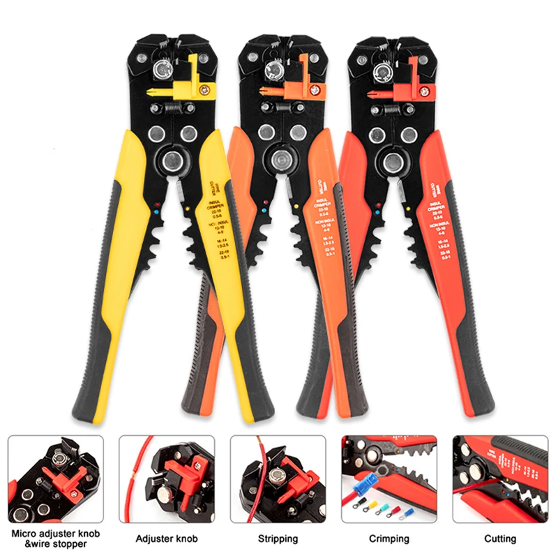 Multifunctional Stripping Tools Crimper Cable Cutter Automatic Wire StripperCrimping Pliers Terminal 0.2-6.0mm2 Hand tool