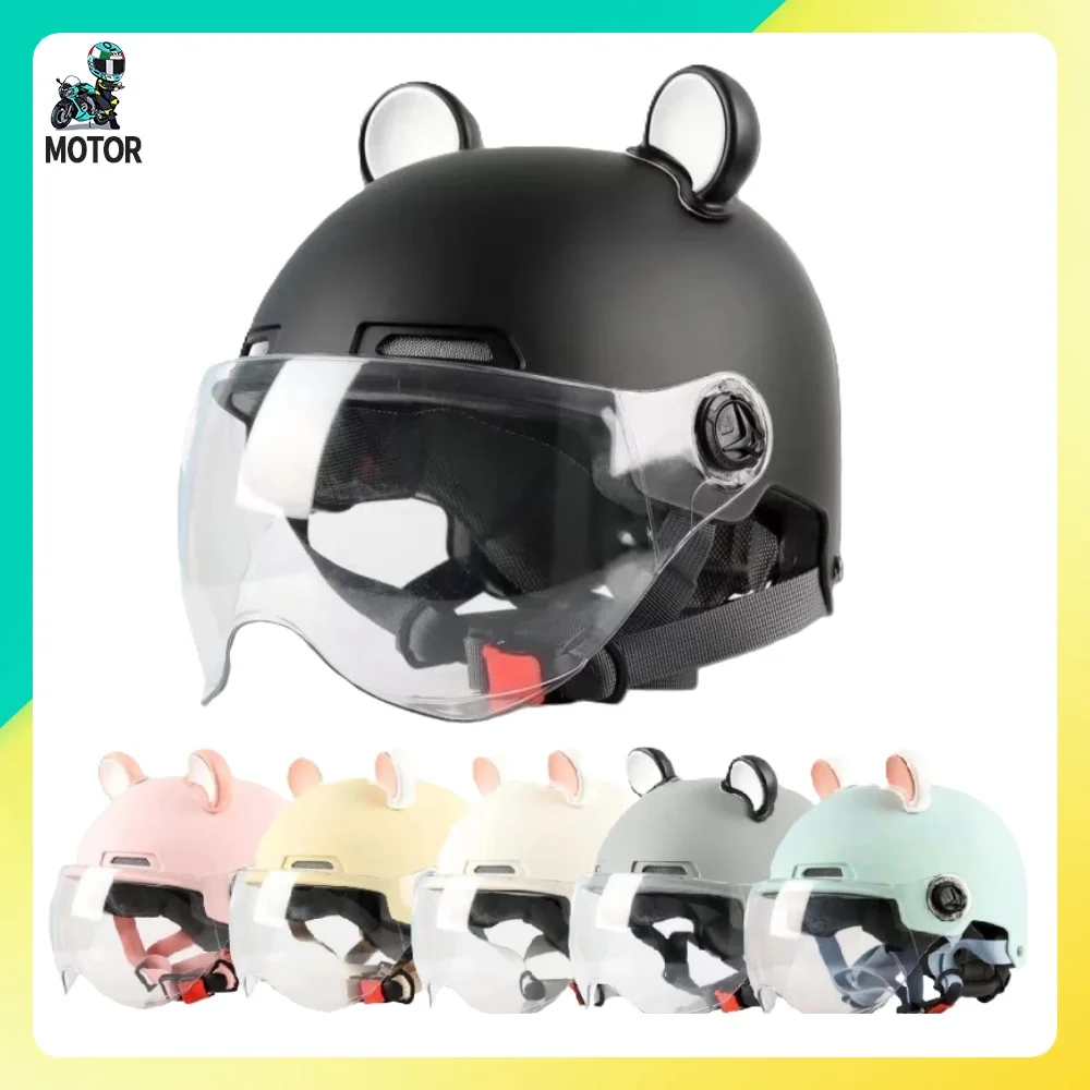 

Kids Children Breathable Helmet Lightweight Novelty Cartoon Accessories Motorcycle Child Kid Half Helmets Street Moped Motorbike