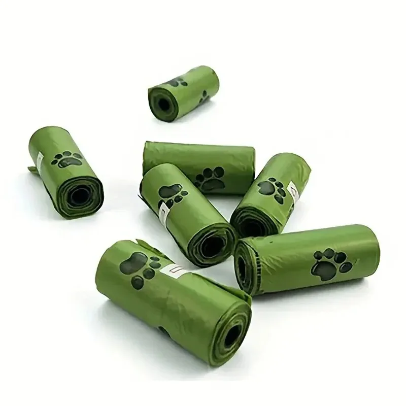 20 Rolls Disposable Dog Poop Bags for Waste With Dispenser Environmentally Material 300 Count Outdoor Cleanup Pet Supplies