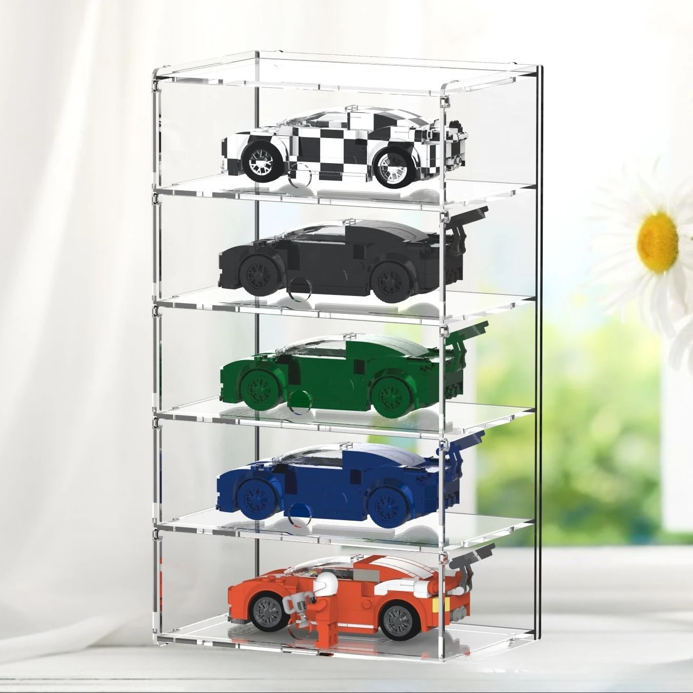 Stackable Pantry Bin - Şeffaf Akrilik Çok Katmanlı Vitrin, Model