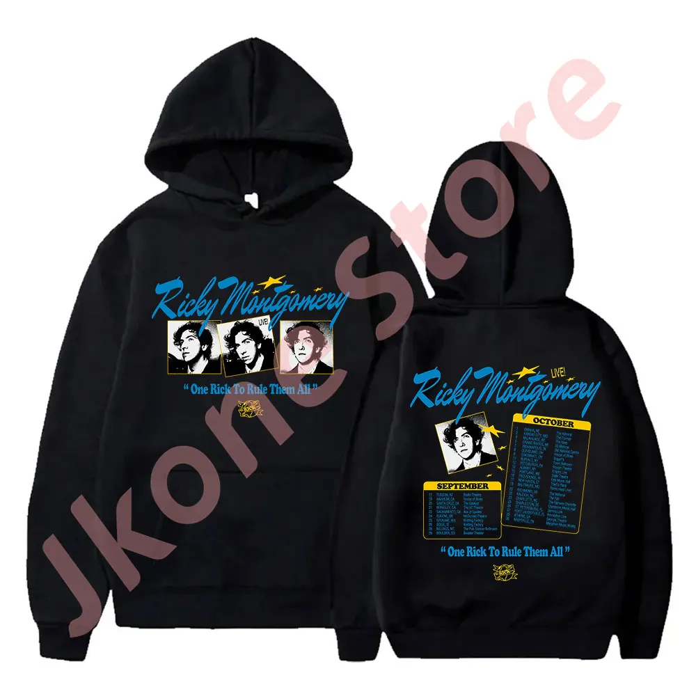 

Ricky Montgomery One Rick To Rule Them All Tour Merch Hoodies Cosplay Women Men Fashion Casual Hooded Sweatshirts
